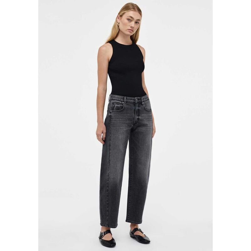 Neuw Amber Barrel Jeans Washed Black image number 2